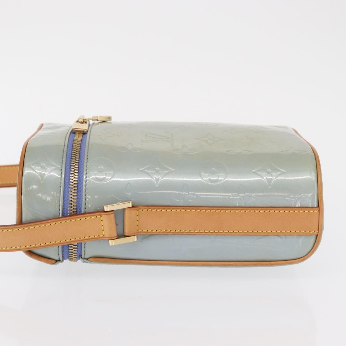 Louis Vuitton Sullivan Monogram Vernis Vertical Blauw