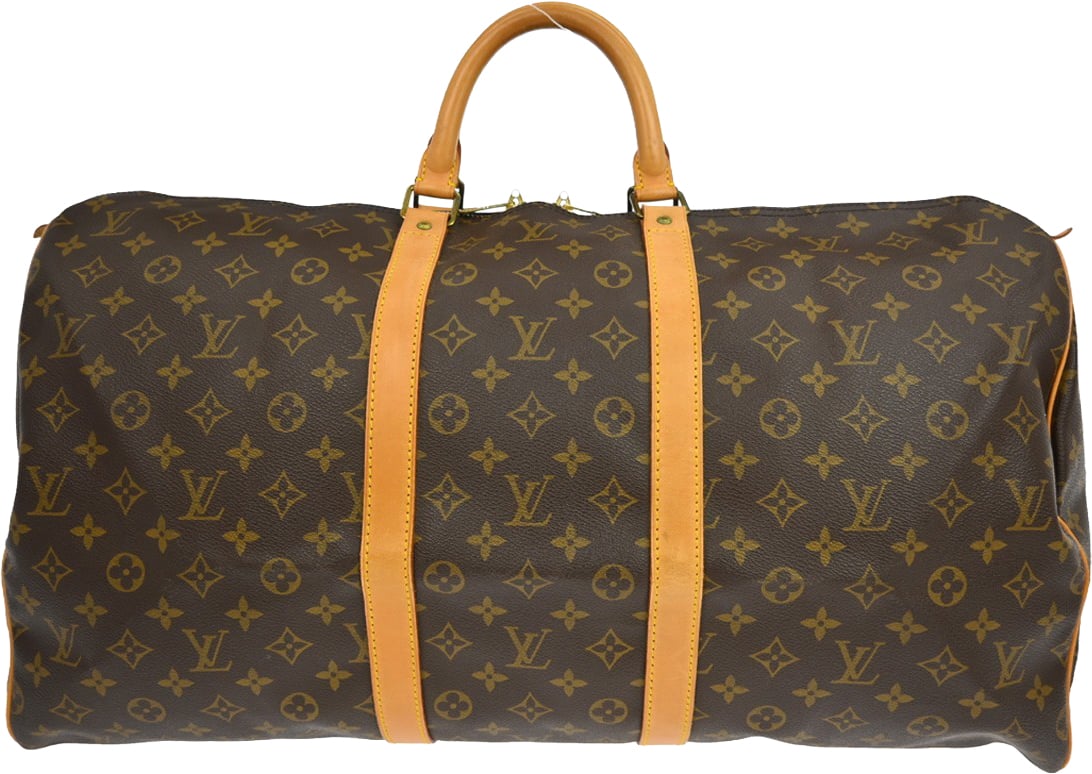 Louis Vuitton Barrel Keepall Fleur Monogram Vernis 45 Bruin