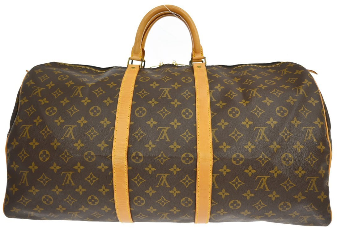 Louis Vuitton Barrel Keepall Fleur Monogram Vernis 45 Bruin