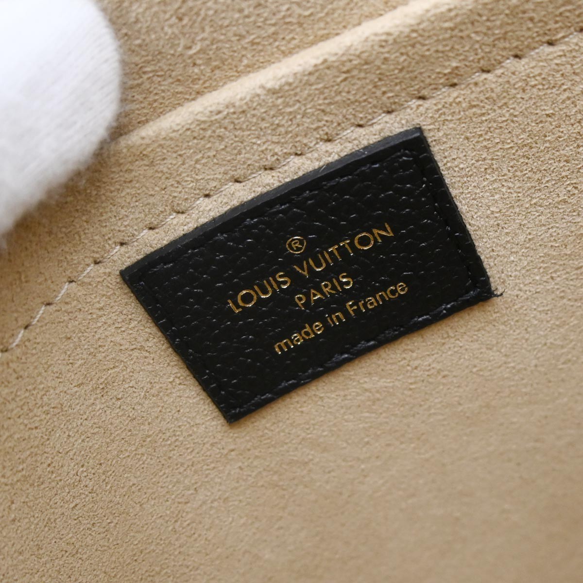 Louis Vuitton Louis Vuitton Marignan Handbag Monogram Empreinte Leather Zwart