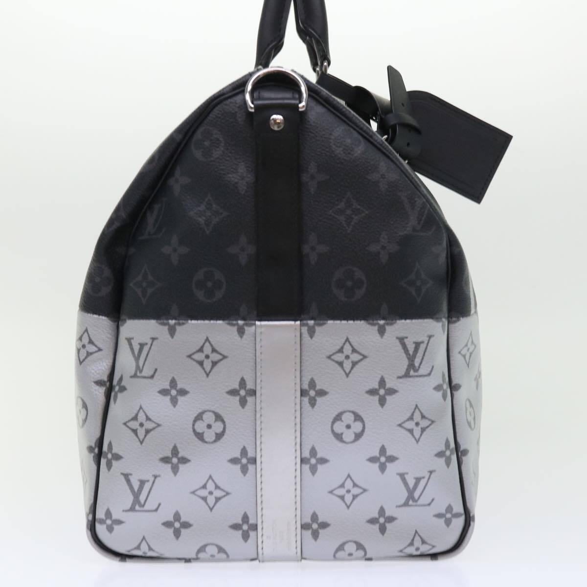 Louis Vuitton Louis Vuitton Keepall Bandouliere Bag Monogram Eclipse Split Canvas 50 Zwart