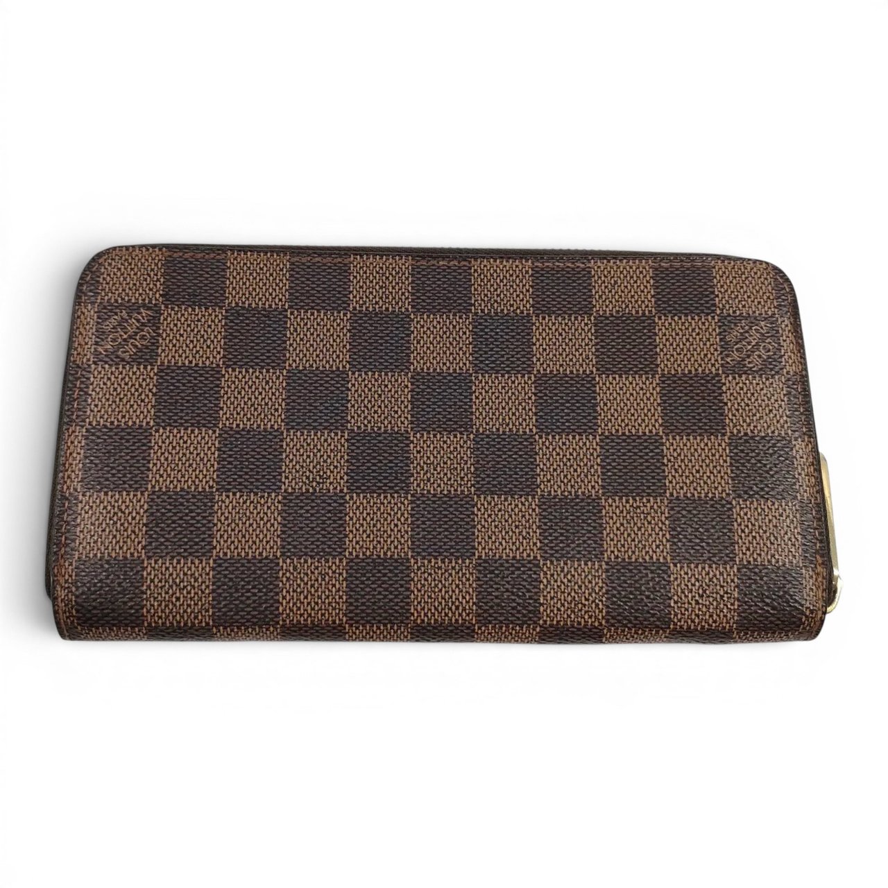 Louis Vuitton Zippy Organizer Damier Ebene Bruin
