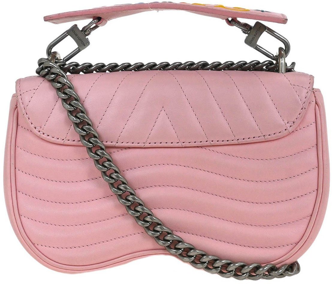 Louis Vuitton Louis Vuitton New Wave Chain Bag Quilted Leather MM Roze