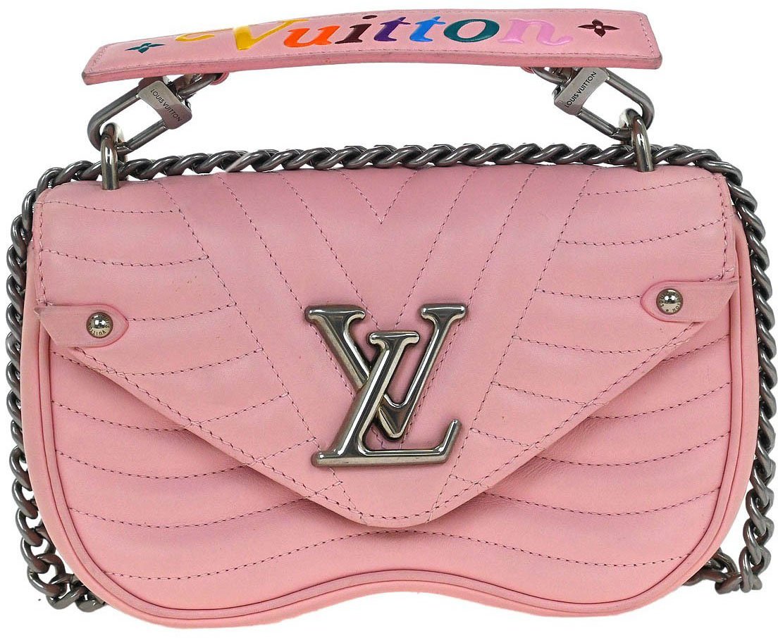 Louis Vuitton Louis Vuitton New Wave Chain Bag Quilted Leather MM Roze
