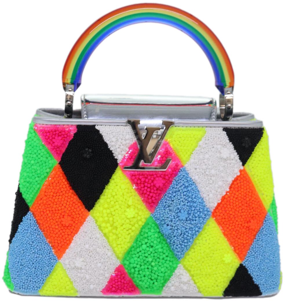 Louis Vuitton Louis Vuitton Capucines Bag Leather with Resin BB Divers