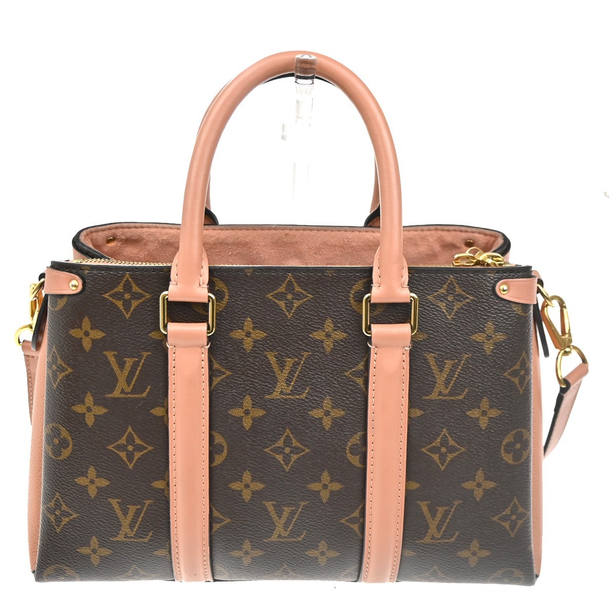 Louis Vuitton Louis Vuitton Soufflot Tote Monogram Canvas with Leather BB Roze