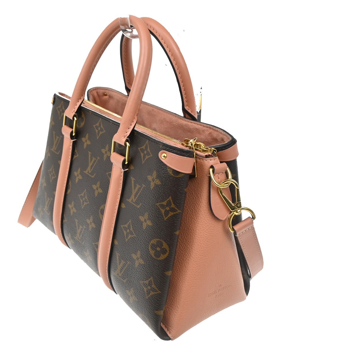 Louis Vuitton Louis Vuitton Soufflot Tote Monogram Canvas with Leather BB Roze