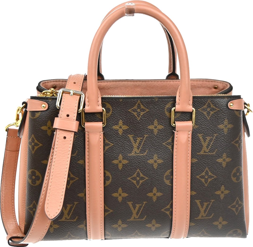 Louis Vuitton Louis Vuitton Soufflot Tote Monogram Canvas with Leather BB Roze