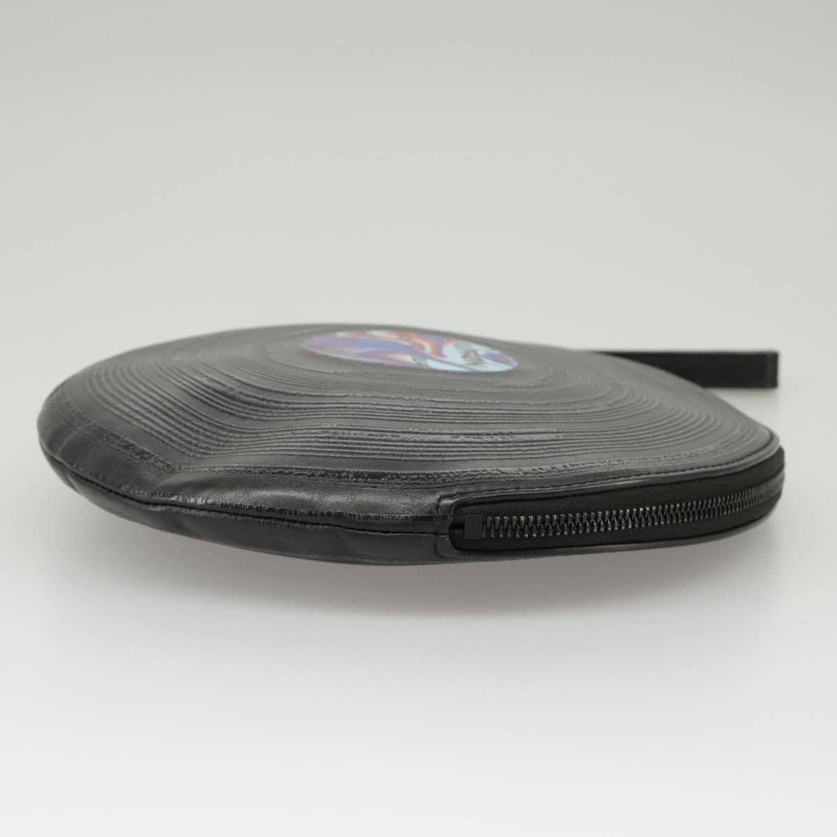 Louis Vuitton Disk pouch Leather Zwart