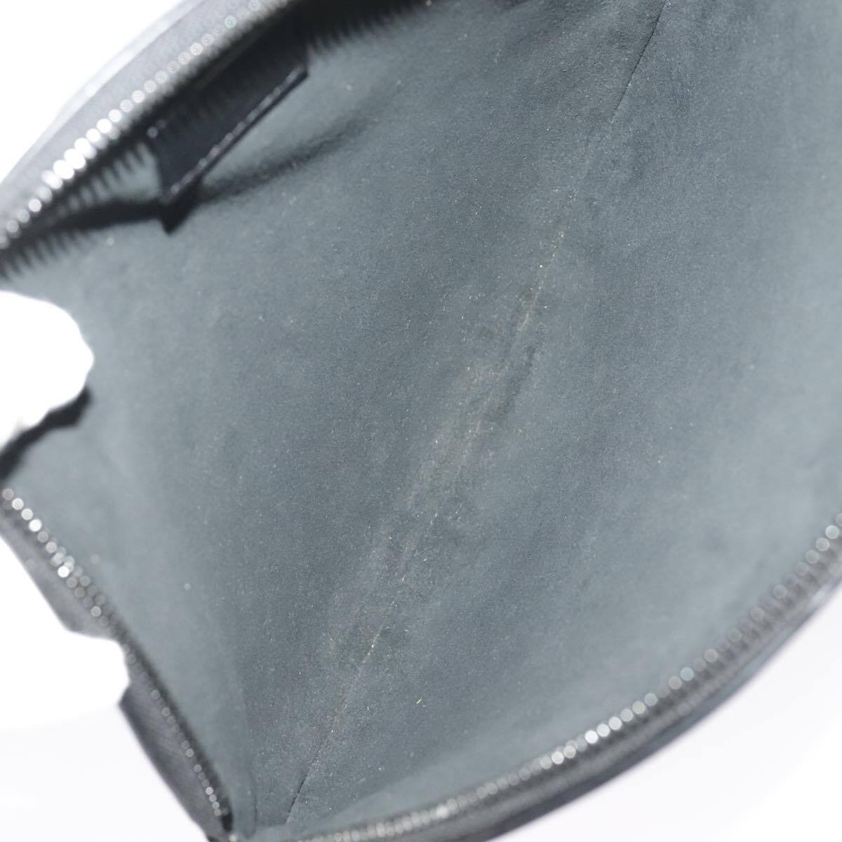 Louis Vuitton Disk pouch Leather Zwart