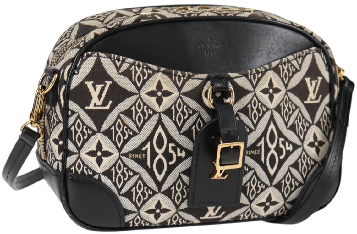 Louis Vuitton Louis Vuitton Deauville Handbag Limited Edition Since 1854 Monogram Jacquard Mini Zwart