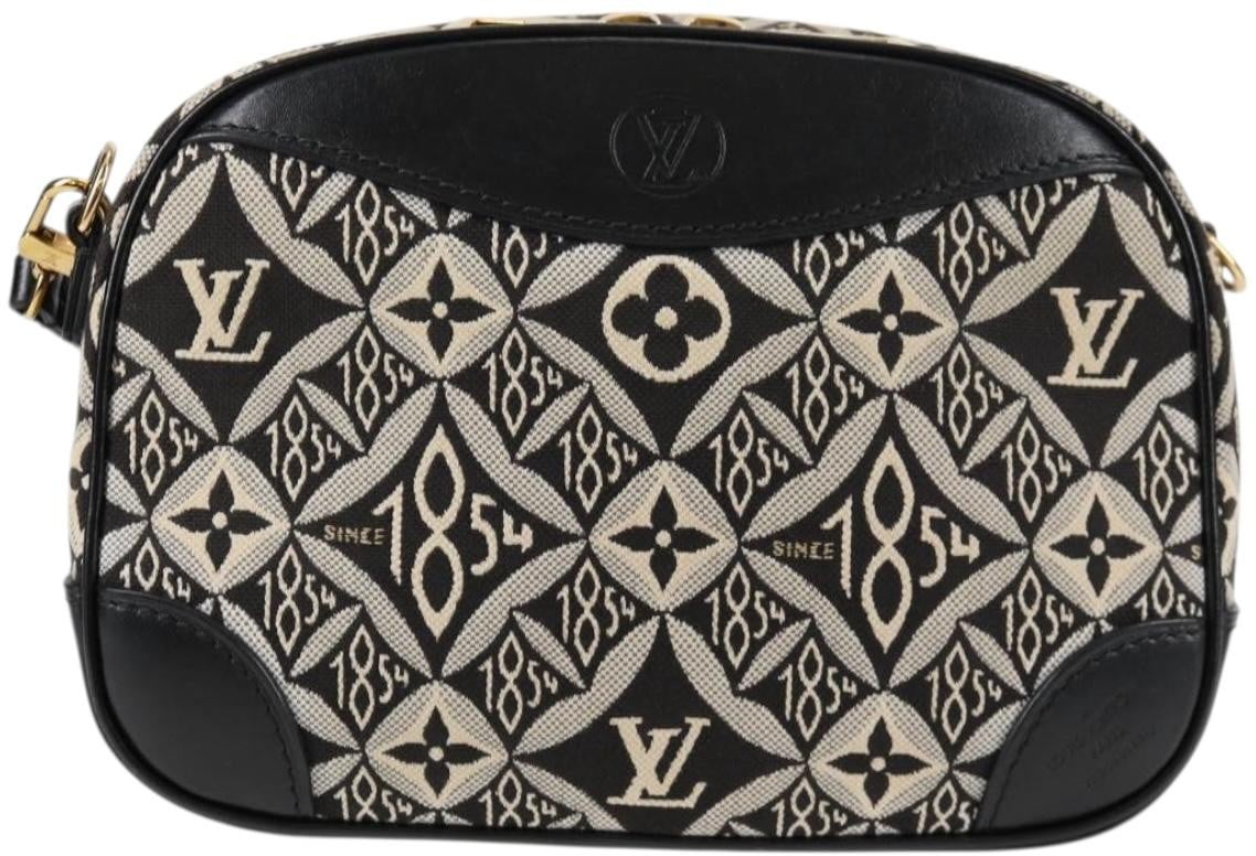 Louis Vuitton Louis Vuitton Deauville Handbag Limited Edition Since 1854 Monogram Jacquard Mini Zwart