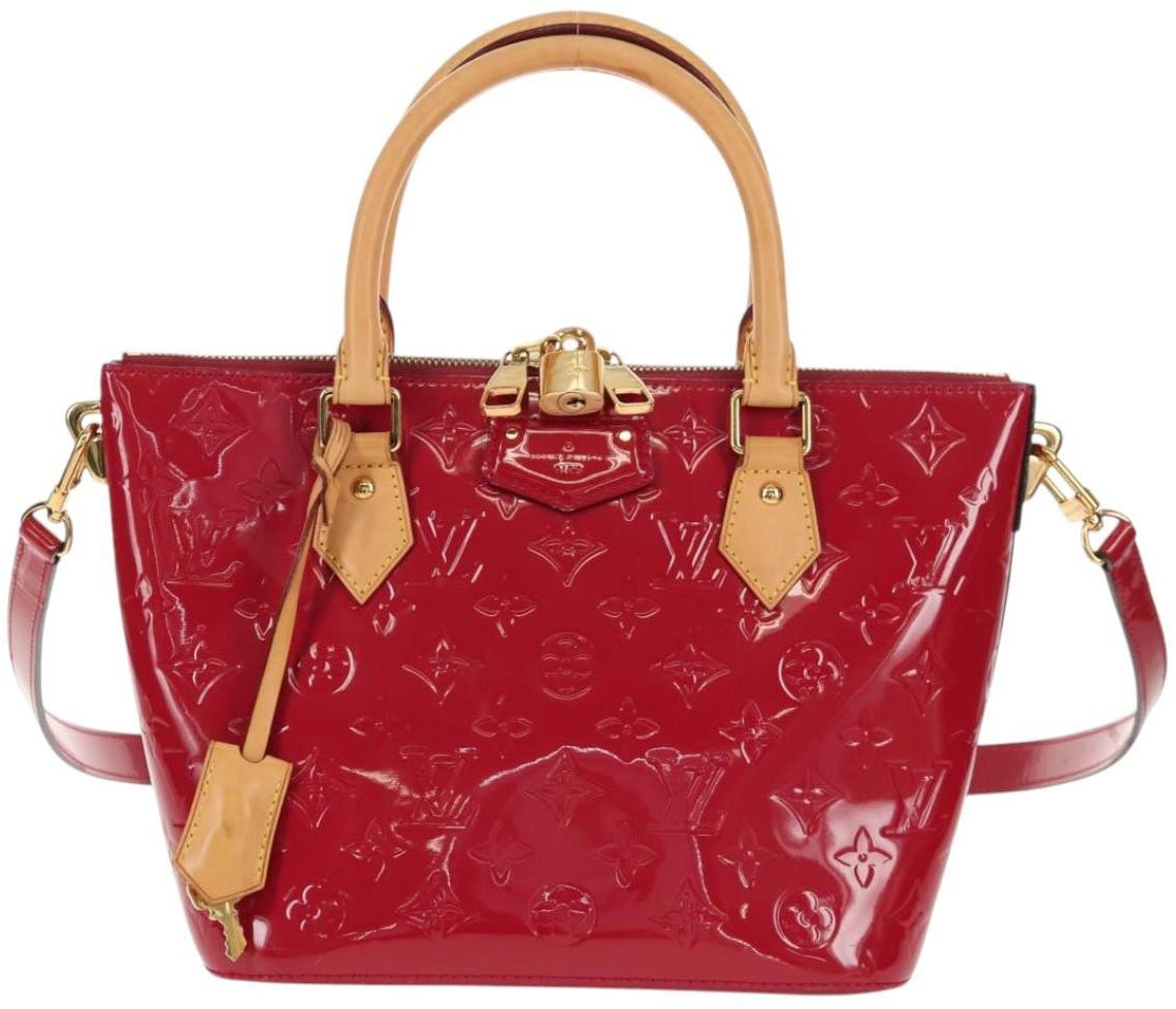 Louis Vuitton Montebello Handbag Monogram Vernis PM Beige