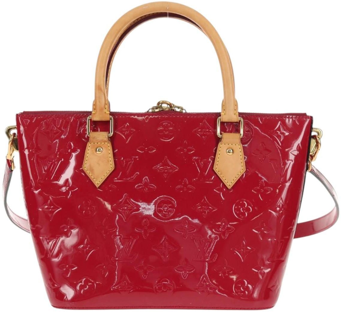 Louis Vuitton Montebello Handbag Monogram Vernis PM Beige