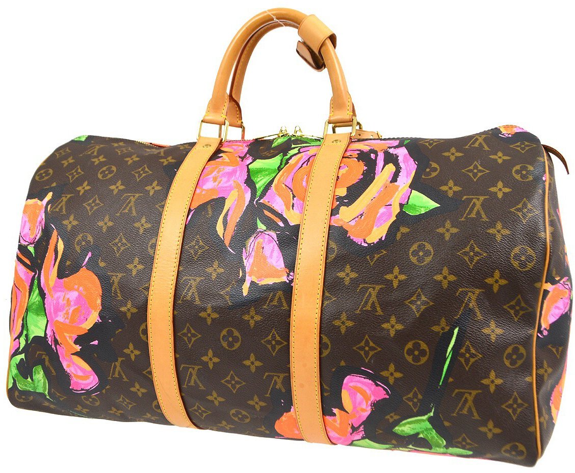 Louis Vuitton Louis Vuitton Keepall Bag Limited Edition Monogram Roses 50 Bruin