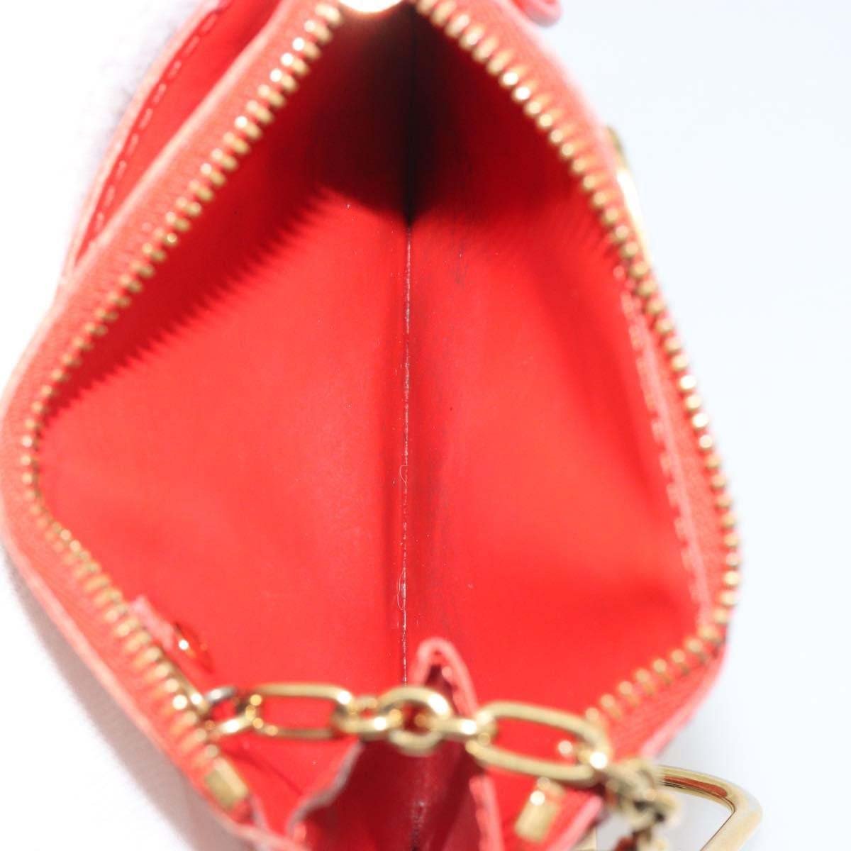 Louis Vuitton Pochette clés NM Monogram Vernis Patent Leather Oranje