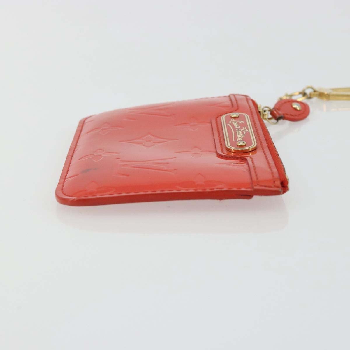 Louis Vuitton Pochette clés NM Monogram Vernis Patent Leather Oranje