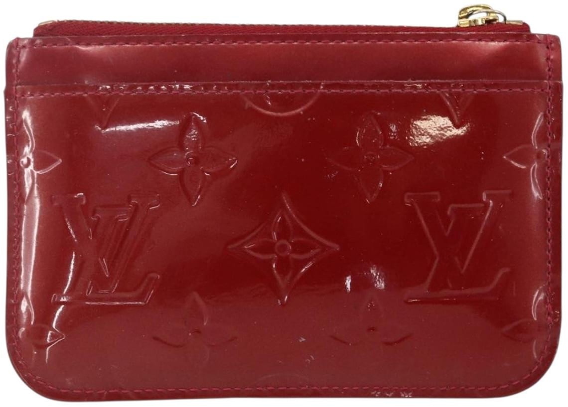 Louis Vuitton Louis Vuitton Pochette clés NM Monogram Vernis Patent Leather Rood