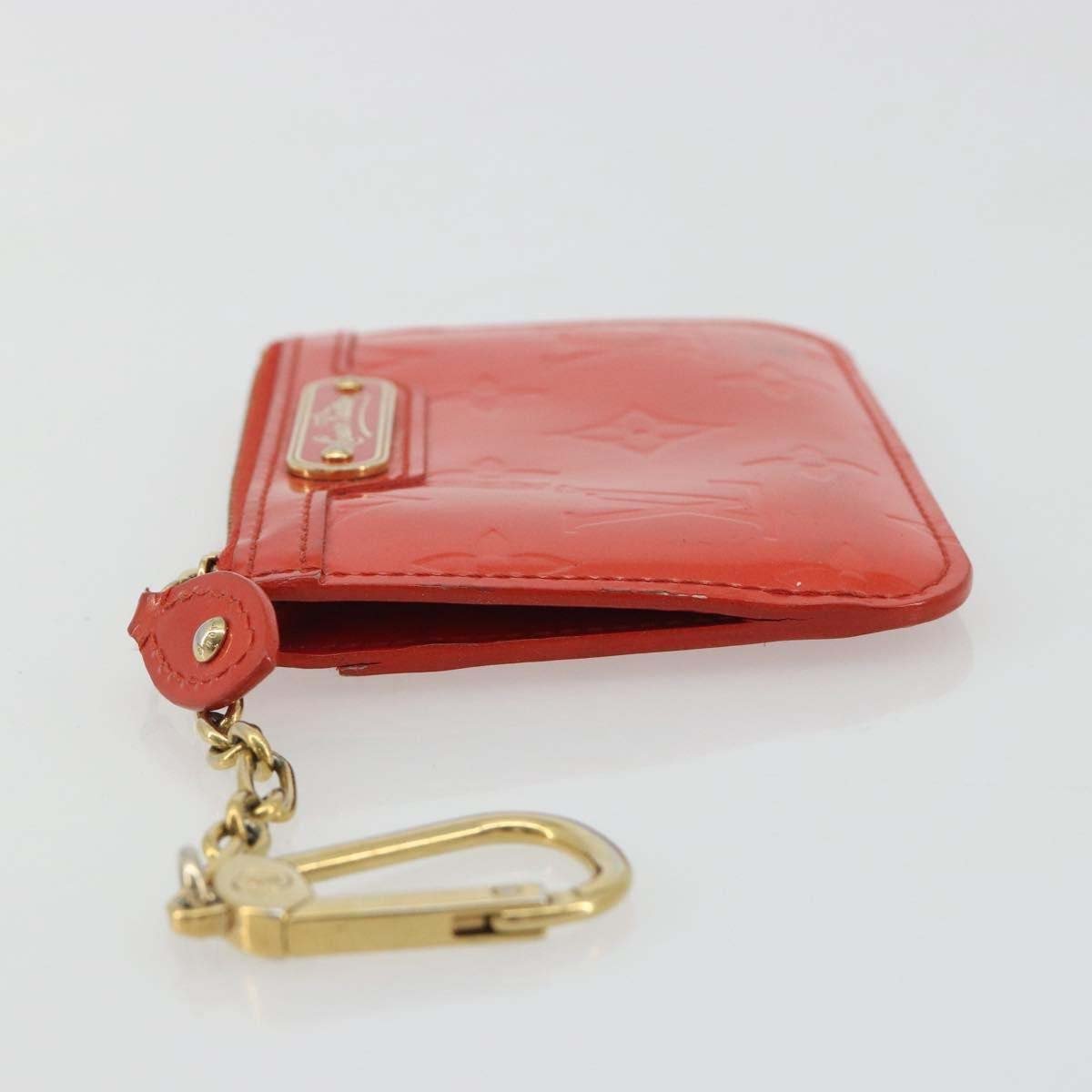 Louis Vuitton Pochette clés NM Monogram Vernis Patent Leather Oranje
