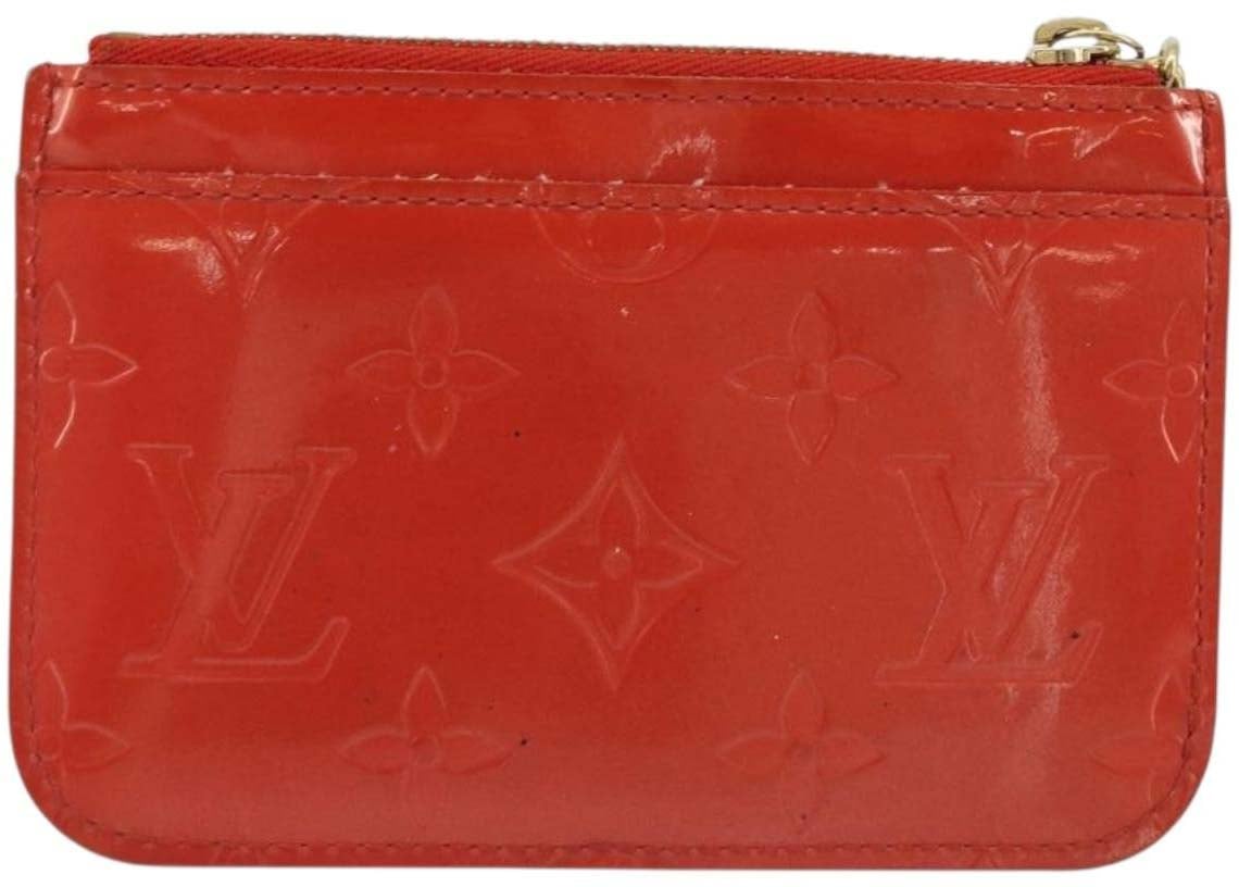 Louis Vuitton Pochette clés NM Monogram Vernis Patent Leather Oranje
