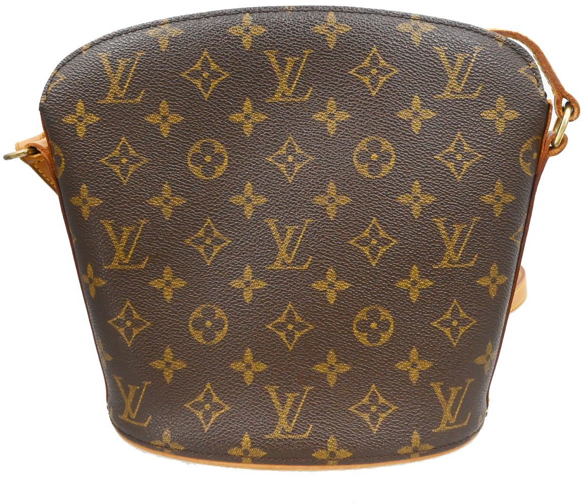 Louis Vuitton Louis Vuitton Drouot Handbag Monogram Canvas Bruin