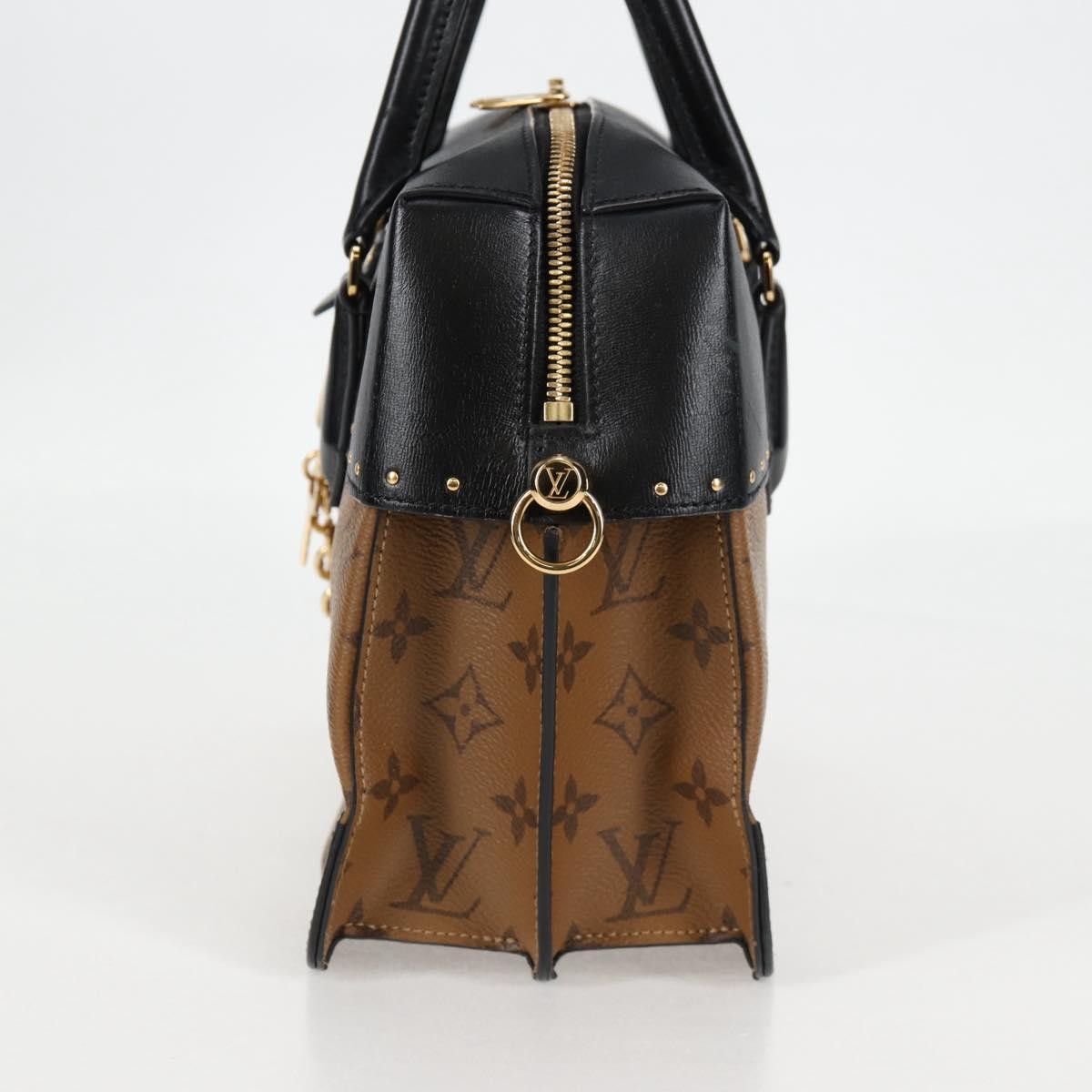 Louis Vuitton Louis Vuitton City Malle Handbag Reverse Monogram Canvas and Leather MM Bruin