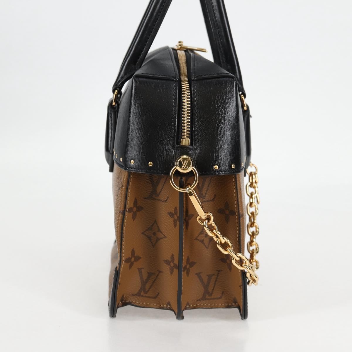 Louis Vuitton Louis Vuitton City Malle Handbag Reverse Monogram Canvas and Leather MM Bruin