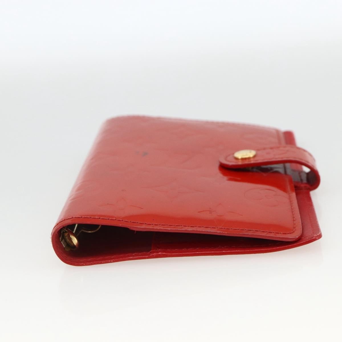 Louis Vuitton Agenda Cover Patent Leather Rood