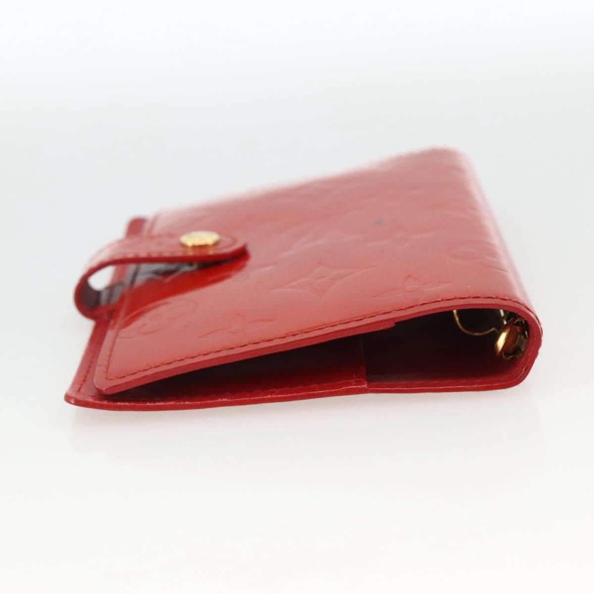 Louis Vuitton Agenda Cover Patent Leather Rood