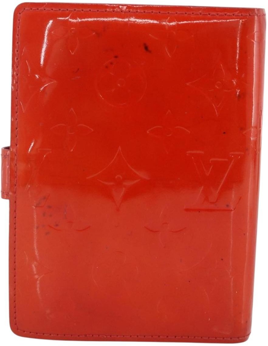 Louis Vuitton Agenda Cover Patent Leather Rood
