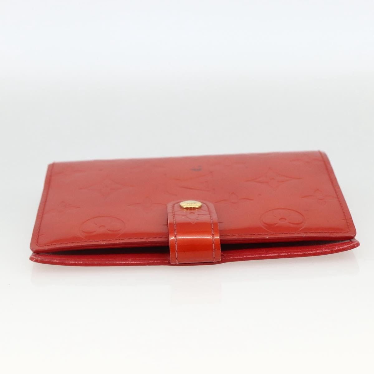 Louis Vuitton Agenda Cover Patent Leather Rood