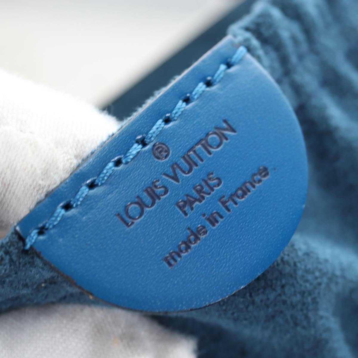 Louis Vuitton Nice Train Case Epi Leather Blauw