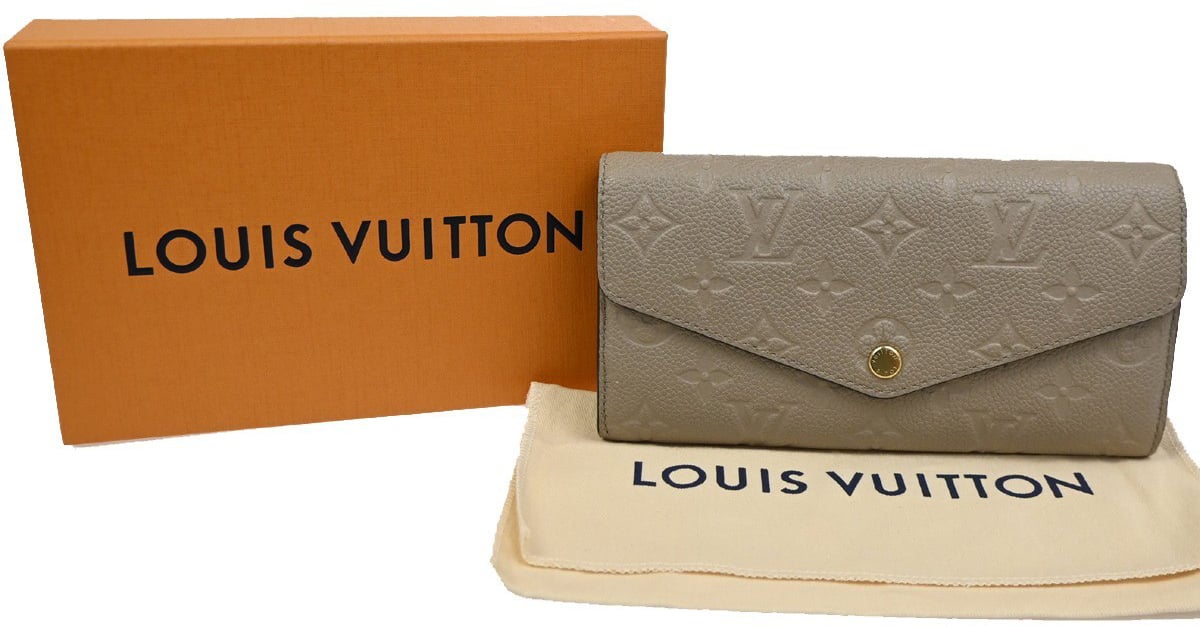 Louis Vuitton Louis Vuitton Portefeuille Sarah Wallet Monogram Empreinte Beige
