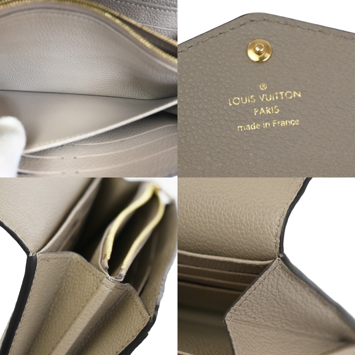 Louis Vuitton Louis Vuitton Portefeuille Sarah Wallet Monogram Empreinte Beige