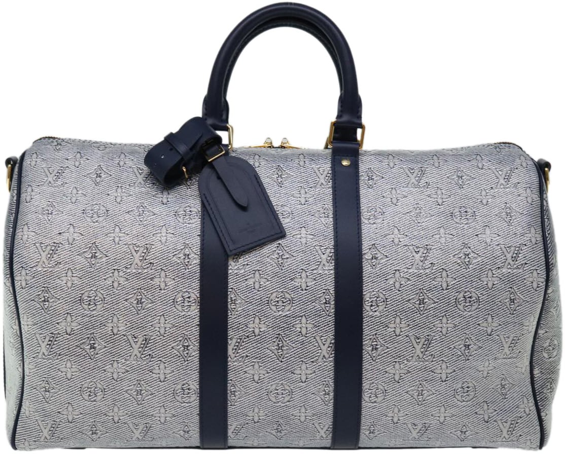 Louis Vuitton Louis Vuitton Keepall Bandouliere Bag Limited Edition Since 1854 Monogram Jacquard 45 Navy