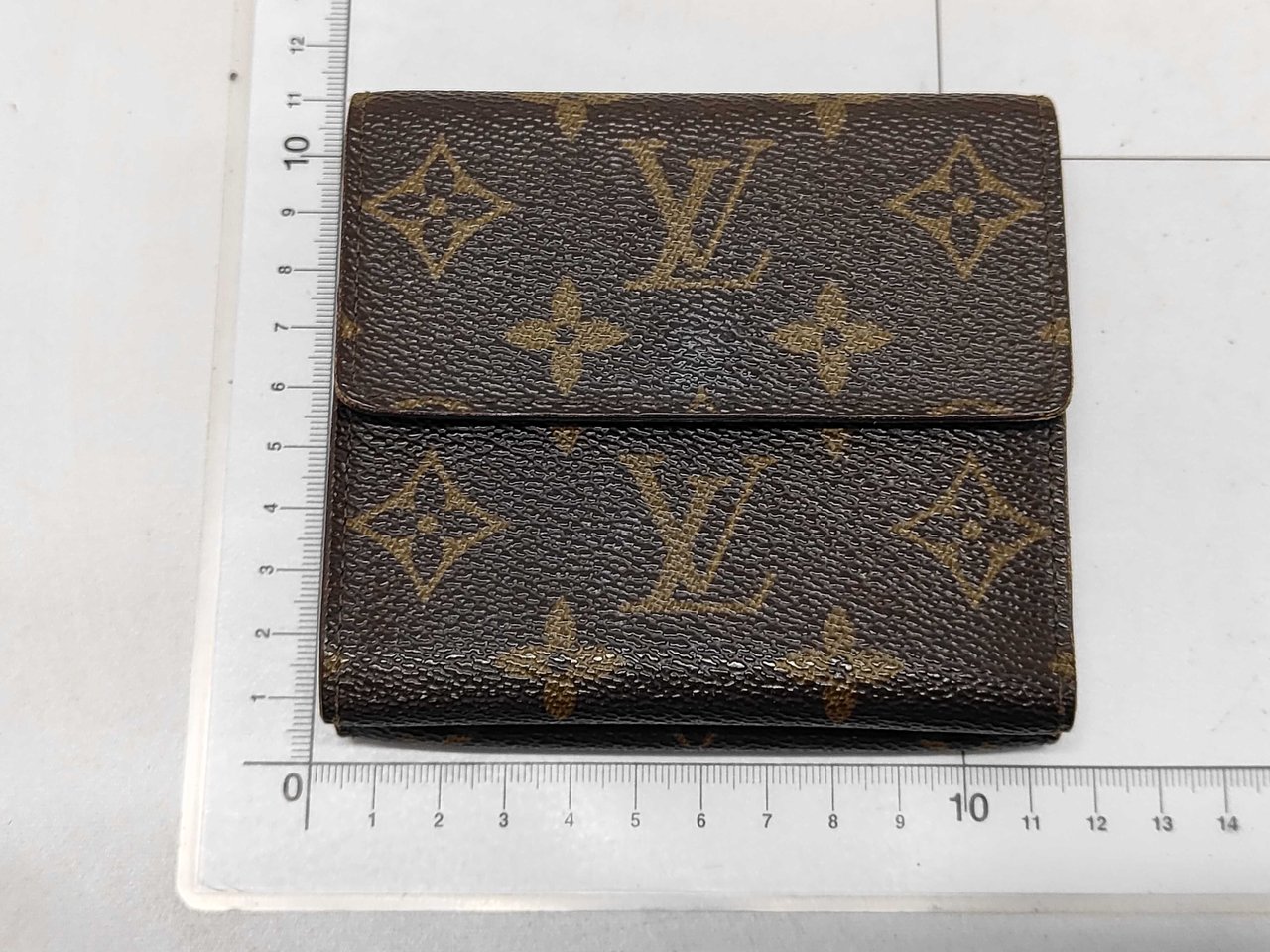 Louis Vuitton Porte Tresor Etui Papiers Wallet Monogram Canvas Bruin