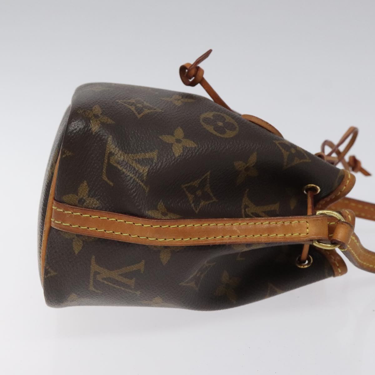 Louis Vuitton Louis Vuitton Nano Noe Shoulder Bag Monogram Canvas Bruin
