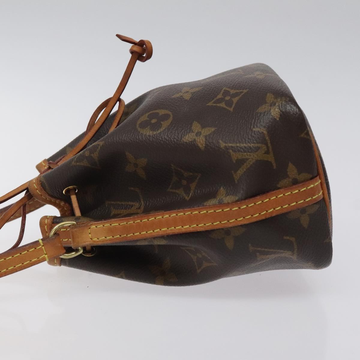 Louis Vuitton Louis Vuitton Nano Noe Shoulder Bag Monogram Canvas Bruin