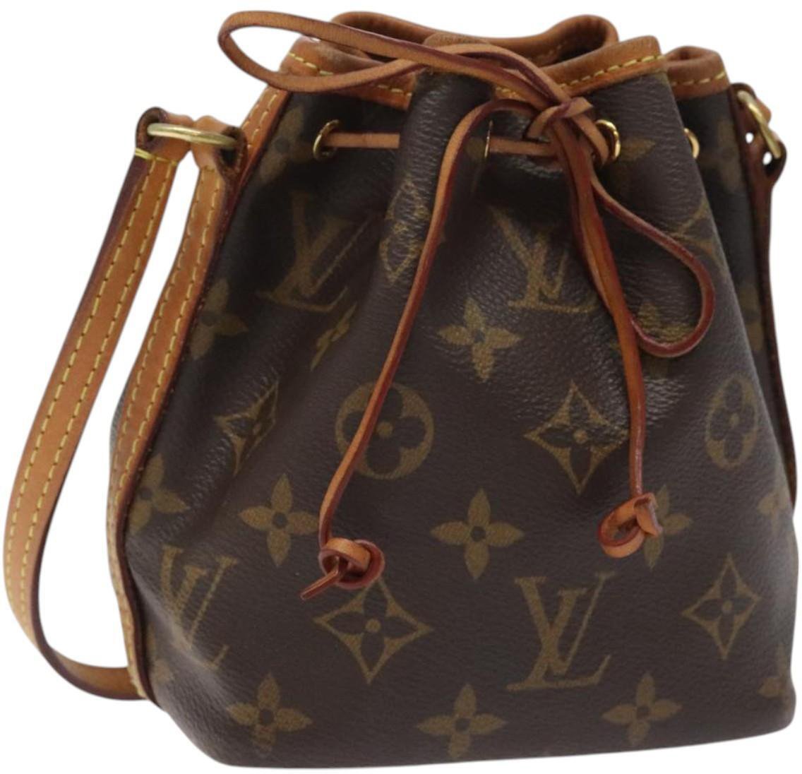 Louis Vuitton Louis Vuitton Nano Noe Shoulder Bag Monogram Canvas Bruin