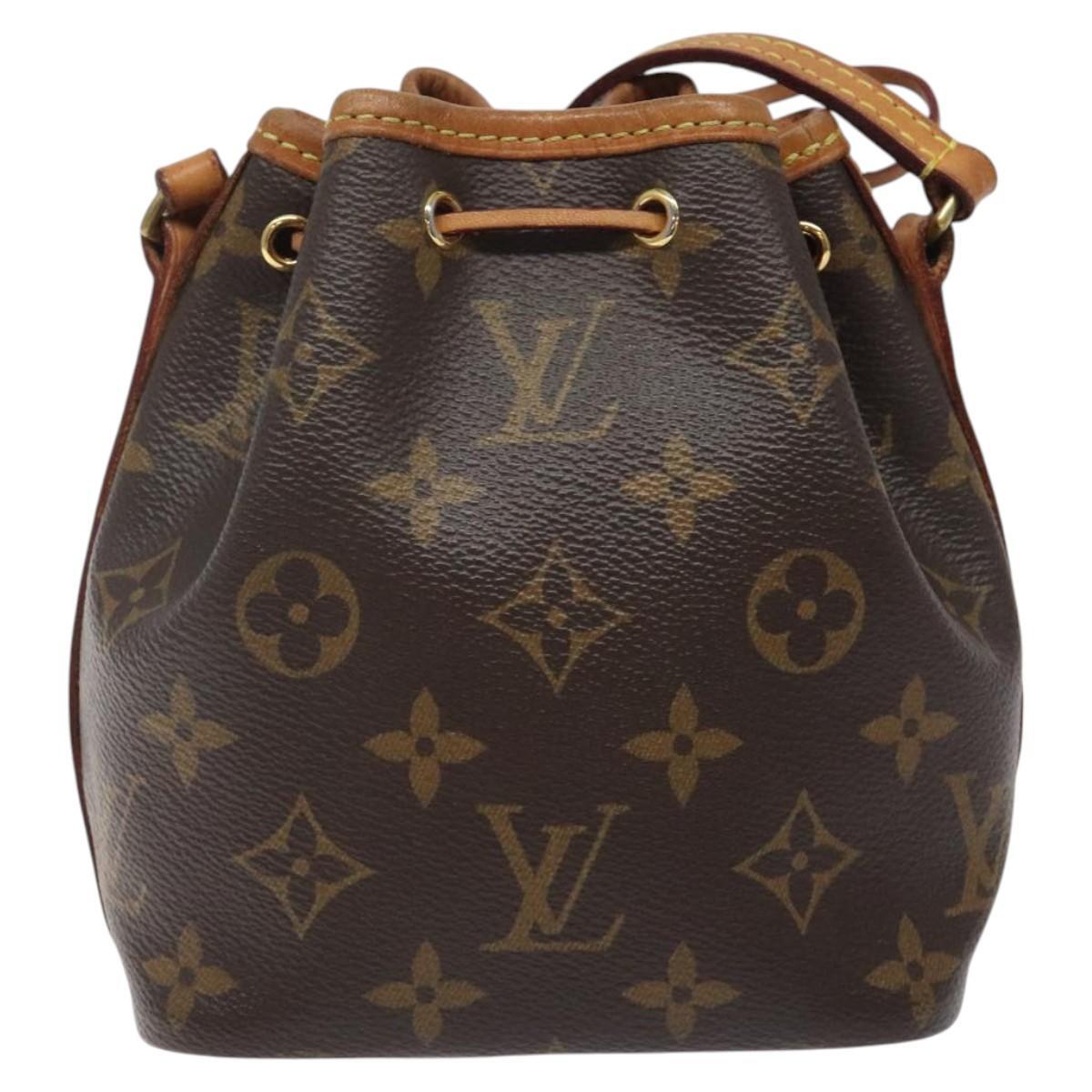 Louis Vuitton Louis Vuitton Nano Noe Shoulder Bag Monogram Canvas Bruin
