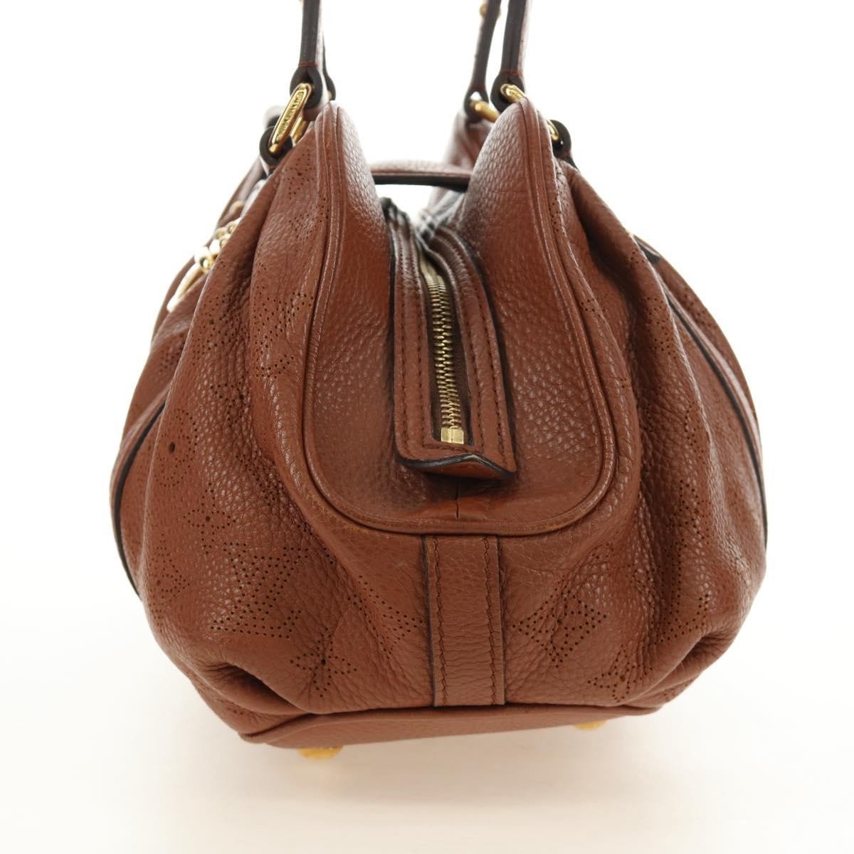Louis Vuitton Lunar Handbag Mahina Leather PM Bruin