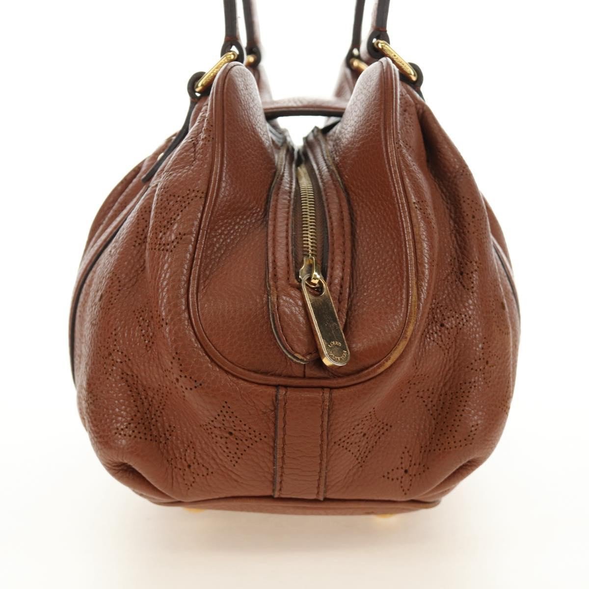 Louis Vuitton Lunar Handbag Mahina Leather PM Bruin