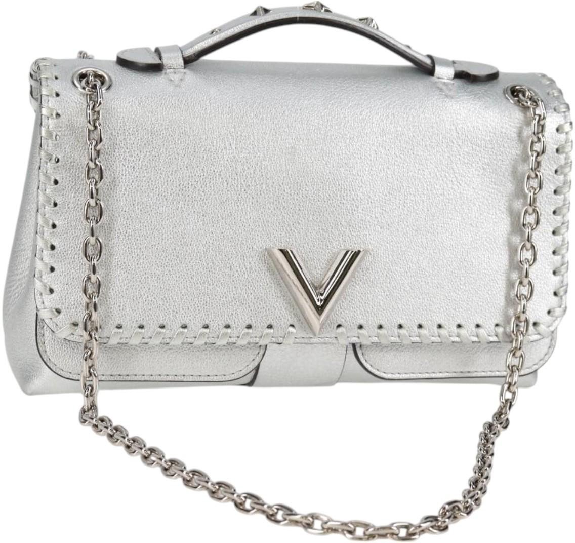 Louis Vuitton Louis Vuitton Very Chain Bag Whipstitch Leather Zilver