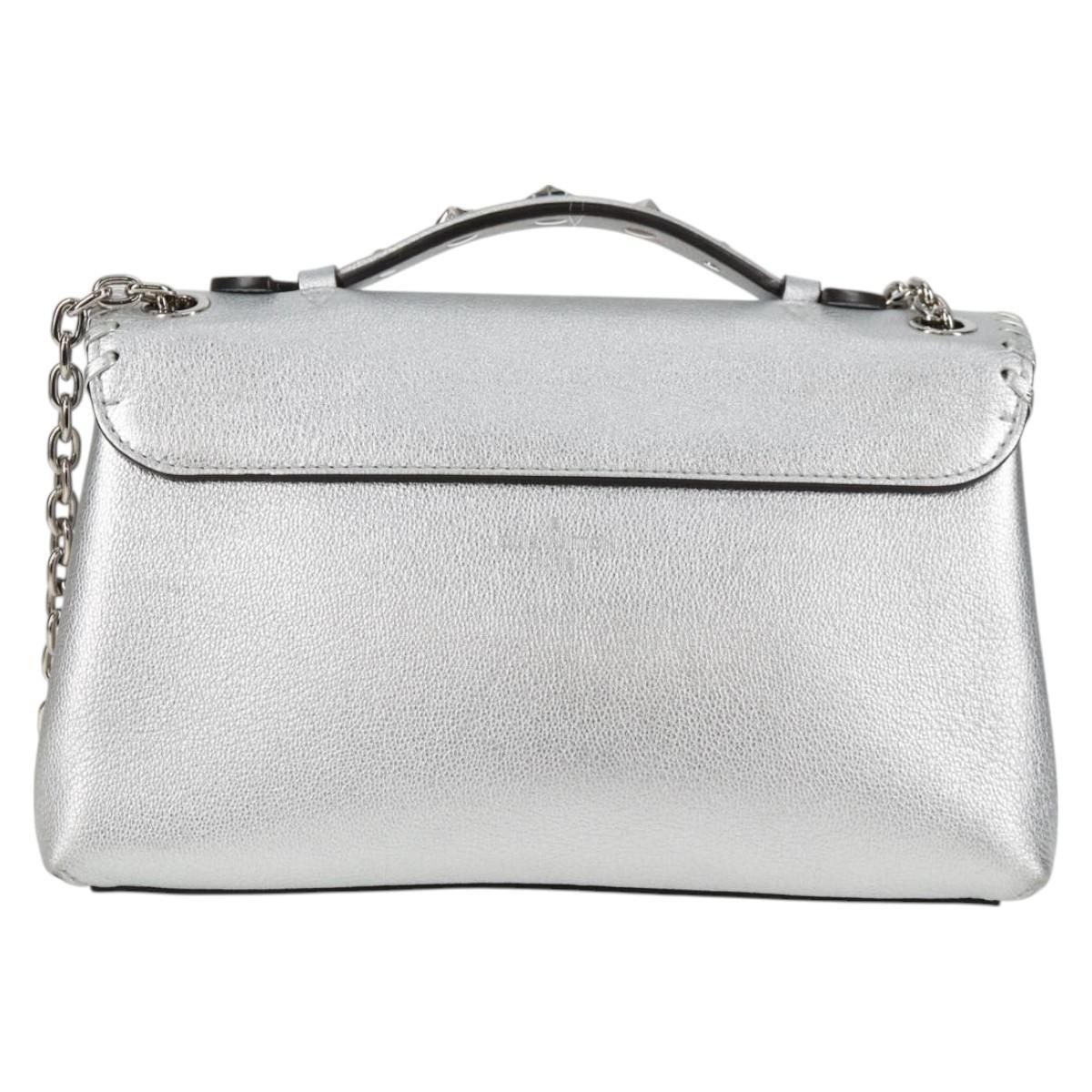 Louis Vuitton Louis Vuitton Very Chain Bag Whipstitch Leather Zilver