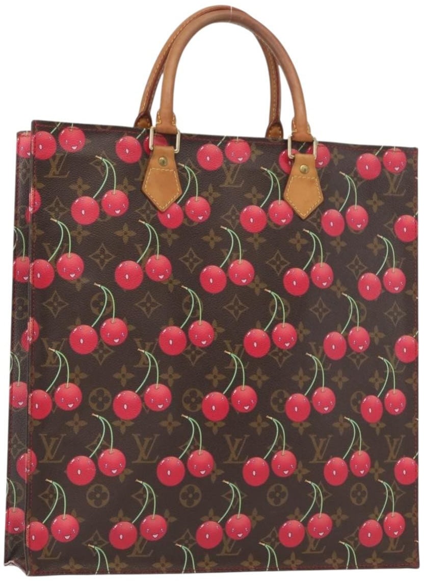 Louis Vuitton Louis Vuitton Sac Plat Bag Limited Edition Monogram Cerises GM Bruin