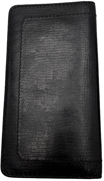 Louis Vuitton Louis Vuitton louis vuitton wallet en cuir leather medium Zwart