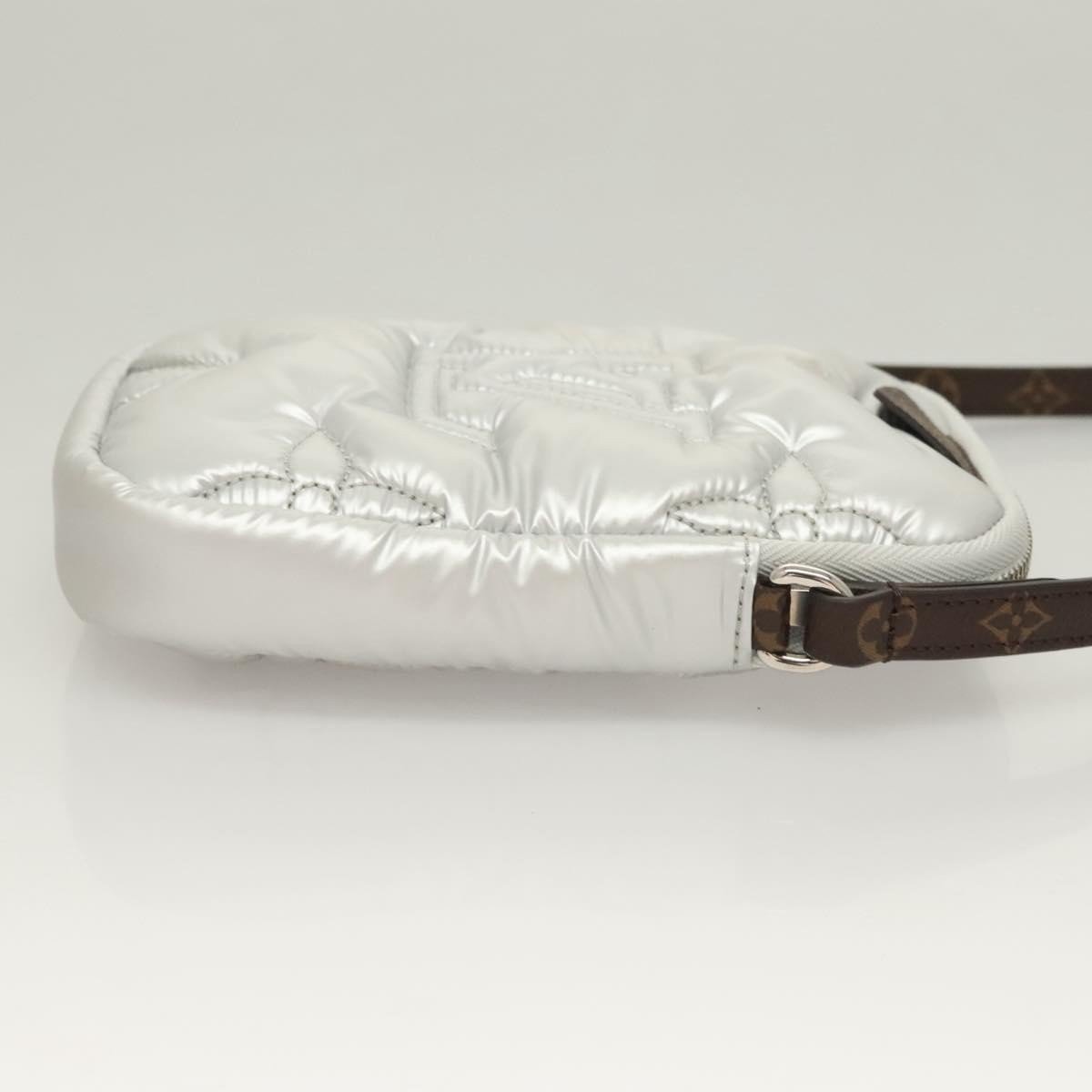 Louis Vuitton Louis Vuitton Pillow Phone Pouch Monogram Quilted Econyl Nylon Zilver