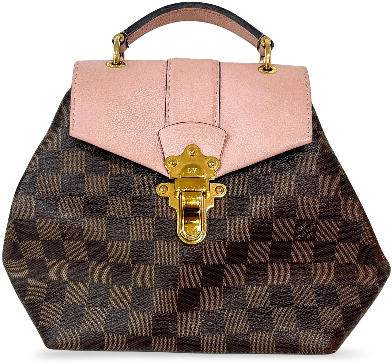 Louis Vuitton Louis Vuitton Clapton Backpack Damier and Leather Bruin