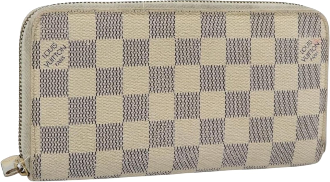 Louis Vuitton Zippy Organizer Damier Azur Beige