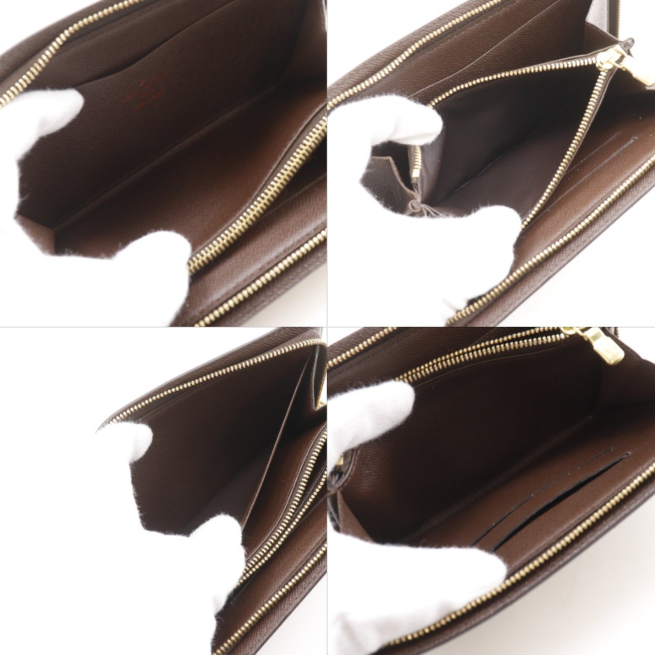 Louis Vuitton Zippy Organizer Damier Bruin